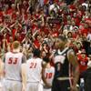 UNLV forward Quintrell Thomas heads to the bench while New Mexico fans cheer during their Mountain West Conference Tournament championship game Saturday, March 16, 2013 at the Thomas & Mack Center. New Mexico won 63-56. UNLV forward Quintrell Thomas heads to the bench while New Mexico fans cheer during their Mountain West Conference Tournament championship game Saturday, March 16, 2013 at the Thomas & Mack Center. New Mexico won 63-56.