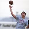 Photo: Foothill quarterback Drew Doxtator watches the bal Photo: Foothill quarterback Drew Doxtator watches the bal