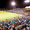 Baseball fans fill the stands at Cashman Field during the opening game for the Las Vegas 51s against the Colorado Springs Sky Sox on Friday, April 12, 2013. Baseball fans fill the stands at Cashman Field during the opening game for the Las Vegas 51s against the Colorado Springs Sky Sox on Friday, April 12, 2013.