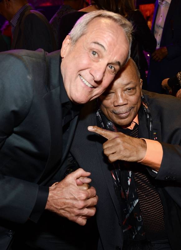 Larry Ruvo and Quincy Jones at the 2013 Keep Memory Alive "Power of Love" Gala celebrating the joint 80th birthdays of Sir Michael Caine and Quincy Jones at MGM Grand Garden Arena on Saturday, April 13, 2013.