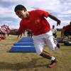 Photo: Liberty High School lineman Jarvis Polu during pra Photo: Liberty High School lineman Jarvis Polu during pra