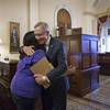 Photo: Senate Majority Leader Harry Reid of Nevada embrac Photo: Senate Majority Leader Harry Reid of Nevada embrac
