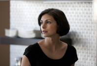 This image released by Showtime shows Morena Baccarin as Jessica Brody in a scene from "Homeland." Baccarin was nominated for an Emmy Award for best supporting actress in a drama series on, Thursday July 18, 2013. The Academy of Television Arts & Sciences' Emmy ceremony will be hosted by Neil Patrick Harris. It will air Sept. 22 on CBS.