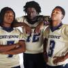 Photo: Cheyenne High football players (from left) Martel Photo: Cheyenne High football players (from left) Martel