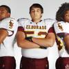 Photo: Eldorado High football players (from left) Fareti Photo: Eldorado High football players (from left) Fareti