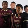 Photo: Faith Lutheran football players, from left, Danny Photo: Faith Lutheran football players, from left, Danny