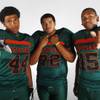 Photo: Mojave High football players (from left) Latrell F Photo: Mojave High football players (from left) Latrell F