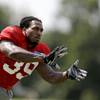 Photo: Atlanta Falcons' Steven Jackson catches a pass dur Photo: Atlanta Falcons' Steven Jackson catches a pass dur