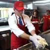 Photo: Rep. Joe Heck drops french fries into the deep fry Photo: Rep. Joe Heck drops french fries into the deep fry