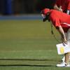 Photo: Liberty head coach Rich Muraco rests his hands on Photo: Liberty head coach Rich Muraco rests his hands on