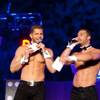 Photo: Hosts Jaymes Vaughan and James Davis of Chippendal Photo: Hosts Jaymes Vaughan and James Davis of Chippendal