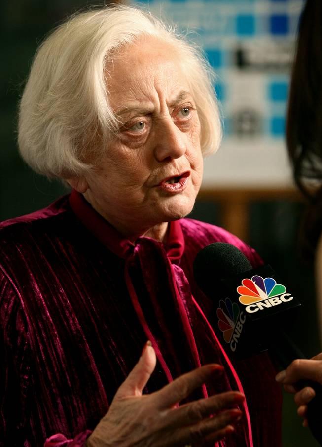 Muriel Siebert, former chairman, president and CEO of Siebert Financial Corp., speaks during an interview at the CNBC Executive Leadership Awards in New York, N.Y., on March 31, 2008. Siebert, who became the first woman member of the New York Stock Exchange in 1967 and the first woman superintendent of banking for the state of New York (from 1977 to 1982), died Saturday of complications from cancer.