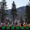 Photo: A bus full of tourists wait for their tour to cont Photo: A bus full of tourists wait for their tour to cont
