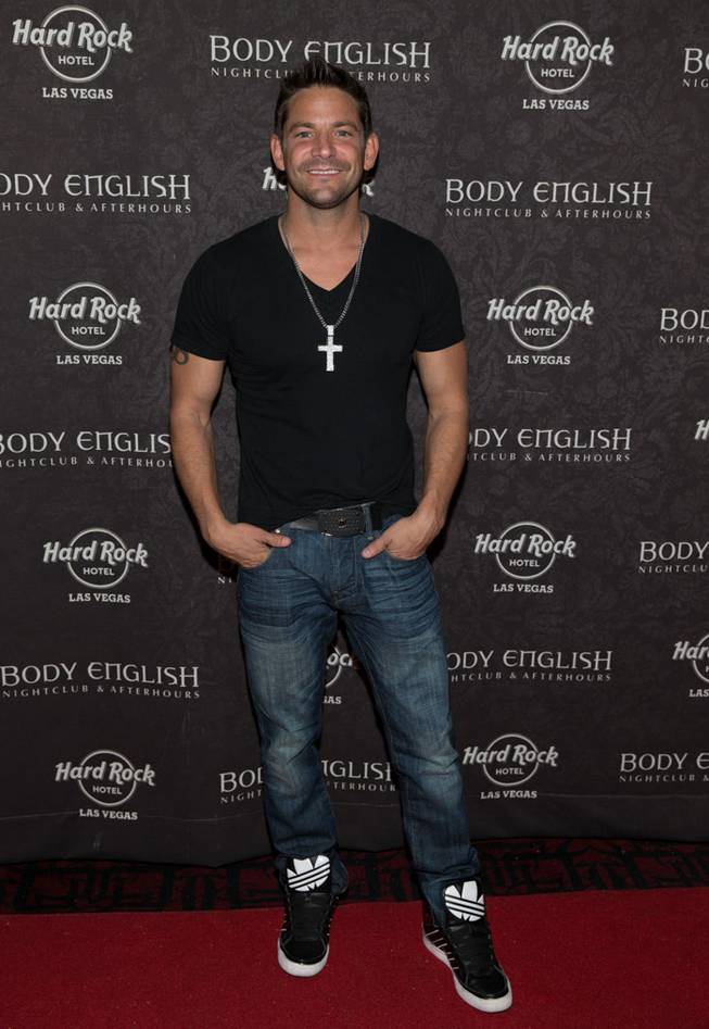 Ice-T and Coco Austin host the "Peepshow" after-party at Body English in the Hard Rock Hotel early Monday, Sept. 2, 2013. Jeff Timmons is pictured here.