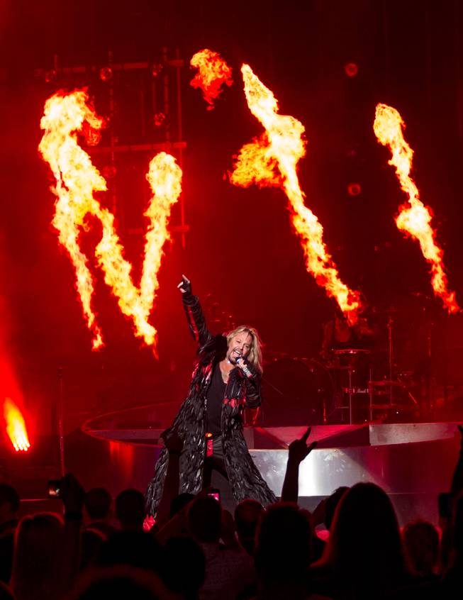 Opening night of Motley Crue's "Intimate Evening in Hell" at the Joint in the Hard Rock Hotel on Wednesday, Sept. 18, 2013.