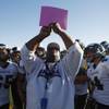 Photo: Rancho football coach Tyrone Armstrong calls a pla Photo: Rancho football coach Tyrone Armstrong calls a pla