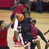 Daquan Cook, center, passes the ball during the first UNLV basketball practice of the season at UNLV's Mendenhall Center Monday, Oct. 7, 2013. Daquan Cook, center, passes the ball during the first UNLV basketball practice of the season at UNLV's Mendenhall Center Monday, Oct. 7, 2013.