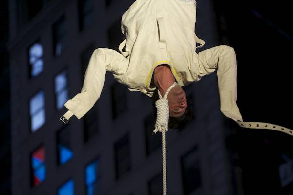 Criss Angel in Times Square for Spike TV Criss Angel in Times Square for Spike TV