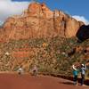 Photo: Visitors to Zion National Park take in the sights Photo: Visitors to Zion National Park take in the sights