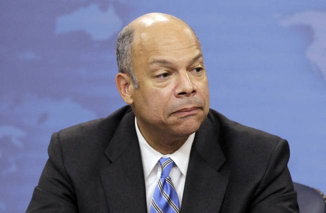 In this Nov. 30, 2010, file photo, Jeh Johnson speaks during a news conference at the Pentagon in Washington. President Barack Obama has chosen former Pentagon lawyer Johnson as the new secretary of the Homeland Security Department. Obama plans to announce Johnson’s nomination Friday, Oct. 18, 2013.