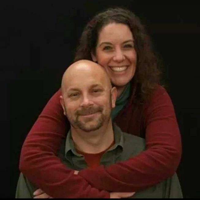 This undated photo provided by Chandra Landsberry shows Sharon and Michael Landsberry. Police said Tuesday, Oct. 22, 2013, the student who wounded two classmates and killed Michael Landsberry and then himself on a Nevada middle school campus in Sparks, Nev., was 12 years old. Police also lauded the actions of Landsberry, a 45-year-old math teacher and former Marine, who they say tried to stop the rampage before he was fatally shot in the chest.