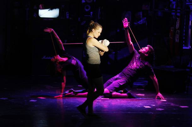 Cast member rehearse for an upcoming tour of the musical