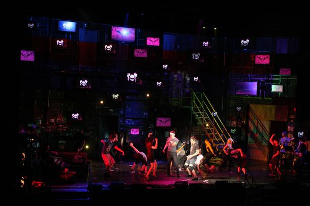 Cast member rehearse for an upcoming tour of the musical