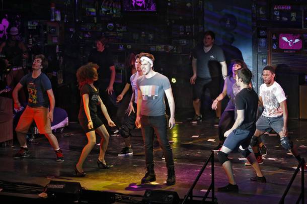 Cast member rehearse for an upcoming tour of the musical