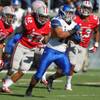 San Jose State running back Jarrod Lawson gets by the UNLV defense for a touchdown Saturday, Nov. 2, 2013 at Sam Boyd Stadium. San Jose State running back Jarrod Lawson gets by the UNLV defense for a touchdown Saturday, Nov. 2, 2013 at Sam Boyd Stadium.