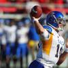 San Jose State quarterback David Fales throws against UNLV Saturday, Nov. 2, 2013 at Sam Boyd Stadium. San Jose State won the game 34-24. San Jose State quarterback David Fales throws against UNLV Saturday, Nov. 2, 2013 at Sam Boyd Stadium. San Jose State won the game 34-24.