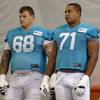 Photo: In this July 24, 2013, photo, Miami Dolphins guard Photo: In this July 24, 2013, photo, Miami Dolphins guard
