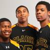 Photo: Clark basketball players, from left, Colby Jackson Photo: Clark basketball players, from left, Colby Jackson