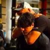 Photo: Randy Couture puts Criss Angel in a choke hold on Photo: Randy Couture puts Criss Angel in a choke hold on