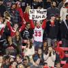 A UNLV fan holds up a sign reading "We Want 'Bama" during their Mountain West Conference game against San Diego State Saturday, Nov. 30, 2013 at Sam Boyd Stadium. A UNLV fan holds up a sign reading "We Want 'Bama" during their Mountain West Conference game against San Diego State Saturday, Nov. 30, 2013 at Sam Boyd Stadium.