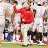 UNLV head coach Bobby Hauck reacts as the Rebels stop San Diego State on third down during their Mountain West Conference game Saturday, Nov. 30, 2013 at Sam Boyd Stadium. UNLV won 45-19. UNLV head coach Bobby Hauck reacts as the Rebels stop San Diego State on third down during their Mountain West Conference game Saturday, Nov. 30, 2013 at Sam Boyd Stadium. UNLV won 45-19.