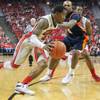 UNLV guard Deville Smith drives past UT-Martin guard Bobby Jones during their game Saturday, Nov. 30, 2013, at the Thomas & Mack Center. UNLV won 85-55. UNLV guard Deville Smith drives past UT-Martin guard Bobby Jones during their game Saturday, Nov. 30, 2013, at the Thomas & Mack Center. UNLV won 85-55.
