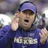 Photo: Washington head coach Steve Sarkisian yells from t Photo: Washington head coach Steve Sarkisian yells from t
