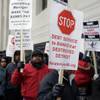 Photo: Detroit city workers and supporters protest outsid Photo: Detroit city workers and supporters protest outsid