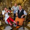 Photo: Famed butcher Dario Cecchini, Robin Leach and chef Photo: Famed butcher Dario Cecchini, Robin Leach and chef