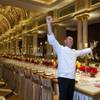 Executive chef Olivier Dubreuil shows his excitement at the start of La Cucina's Grand Banquet at the Venetian on Friday, Dec. 6, 2013. Executive chef Olivier Dubreuil shows his excitement at the start of La Cucina's Grand Banquet at the Venetian on Friday, Dec. 6, 2013.