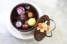 A chocolate ring box filled with chocolates from JinJu Chocolates Wednesday, Dec. 11, 2013. A chocolate ring box filled with chocolates from JinJu Chocolates Wednesday, Dec. 11, 2013.
