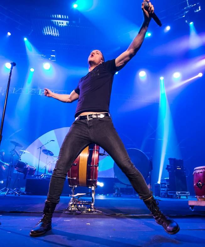Las Vegas rockers Imagine Dragons in concert at the Joint on Monday, Dec. 30, 2013, in the Hard Rock Hotel Las Vegas. Afterward, frontman Dan Reynolds played DJ at nearby after-hours club Body English.