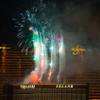 Photo: Fireworks on the Strip as seen from the top of the Photo: Fireworks on the Strip as seen from the top of the