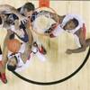 UNLV's Carlos Lopez Sosa, Jelan Kendrick and Roscoe Smith fight Utah State forward Ben Clifford for a rebound during their game Wednesday, Jan. 22, 2014 at the Thomas & Mack Center. UNLV won 62-42. UNLV's Carlos Lopez Sosa, Jelan Kendrick and Roscoe Smith fight Utah State forward Ben Clifford for a rebound during their game Wednesday, Jan. 22, 2014 at the Thomas & Mack Center. UNLV won 62-42.
