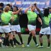 South African players celebrate after defeating New Zealand 14-7 in the Cup Final match of the USA Sevens Rugby tournament Sunday, Jan. 26, 2014, at Sam Boyd Stadium. South African players celebrate after defeating New Zealand 14-7 in the Cup Final match of the USA Sevens Rugby tournament Sunday, Jan. 26, 2014, at Sam Boyd Stadium.