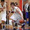 Bishop Gorman center Stephen Zimmerman moves a rebound up court against Centennial during their game Wednesday, Jan. 29, 2014. Bishop Gorman won the game 73-50. Bishop Gorman center Stephen Zimmerman moves a rebound up court against Centennial during their game Wednesday, Jan. 29, 2014. Bishop Gorman won the game 73-50.