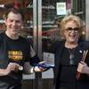 Chef Bobby Flay is presented with a Key to the City by Mayor Carolyn Goodman at the ribbon-cutting ceremony of his Bobby’s Burger Palace on Wednesday, Jan. 29, 2014, on the Strip in Las Vegas. Chef Bobby Flay is presented with a Key to the City by Mayor Carolyn Goodman at the ribbon-cutting ceremony of his Bobby’s Burger Palace on Wednesday, Jan. 29, 2014, on the Strip in Las Vegas.