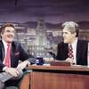 Burt Reynolds laughs as Jay Leno holds up a tabloid during the taping of "The Tonight Show" with Jay Leno on Monday, Sept. 13, 1993, in Burbank, Calif. Burt Reynolds laughs as Jay Leno holds up a tabloid during the taping of "The Tonight Show" with Jay Leno on Monday, Sept. 13, 1993, in Burbank, Calif.