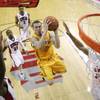 Wyoming guard Josh Adams finds a wide open lane to the basket during their game against UNLV on Saturday, Feb. 8, 2014, at the Thomas & Mack Center. UNLV won 48-46. Wyoming guard Josh Adams finds a wide open lane to the basket during their game against UNLV on Saturday, Feb. 8, 2014, at the Thomas & Mack Center. UNLV won 48-46.