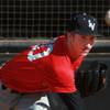 UNLV baseball pitcher Erick Fedde throws in the bullpen during a media availability day Tuesday, Feb 11, 2014. UNLV baseball pitcher Erick Fedde throws in the bullpen during a media availability day Tuesday, Feb 11, 2014.